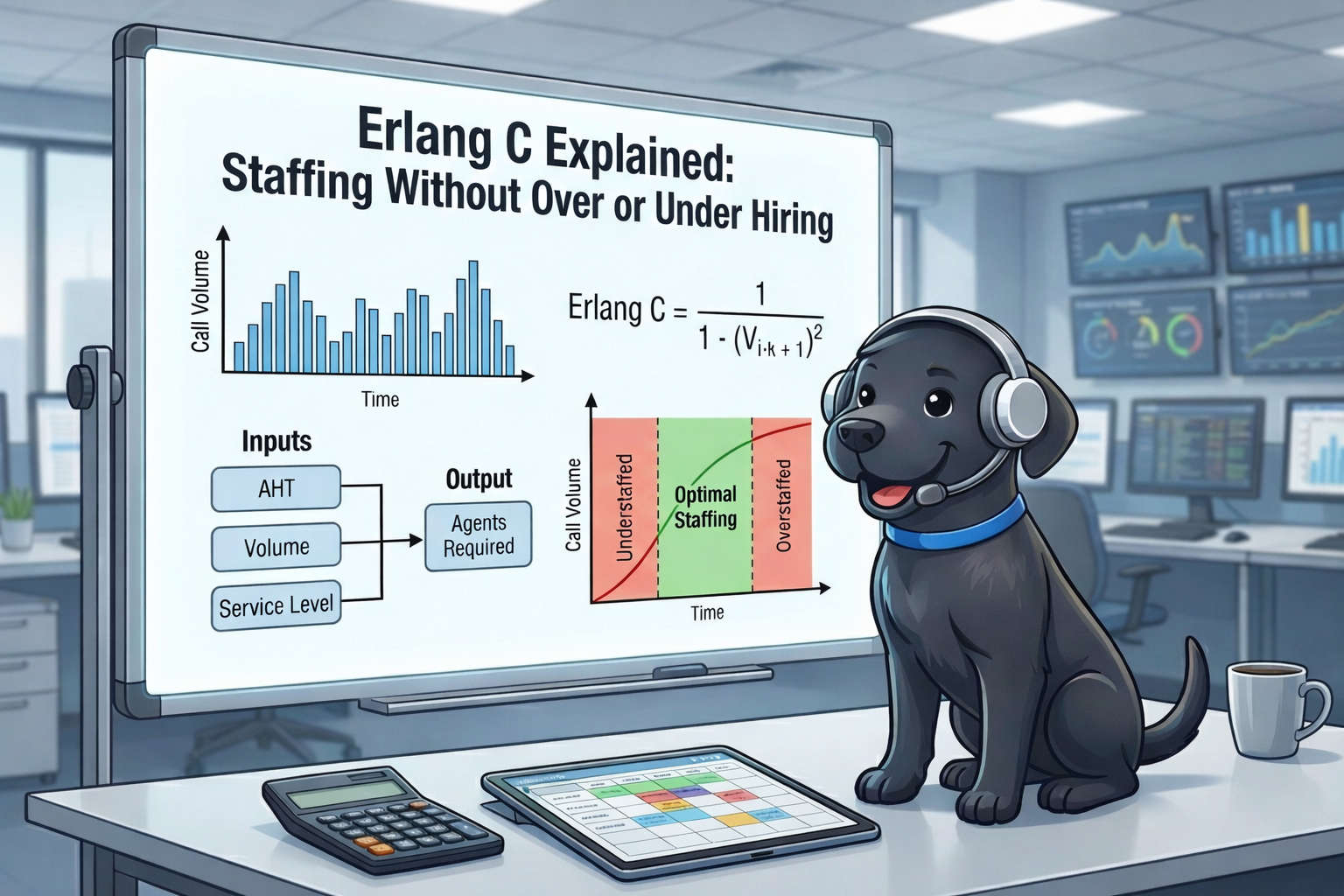 Erlang C Explained: How to Calculate Call Center Staffing Without Over or Under Hiring