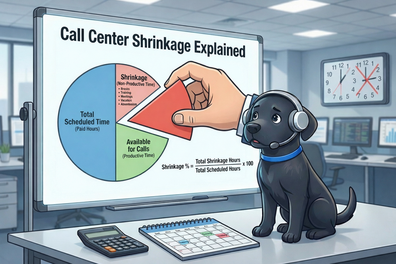 Call Center Shrinkage Explained: How to Calculate It and Why It Breaks Staffing Plans